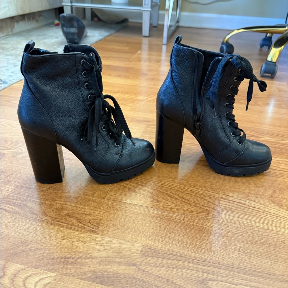 Steve Madden Laurie Chunky Lace-Up Booties